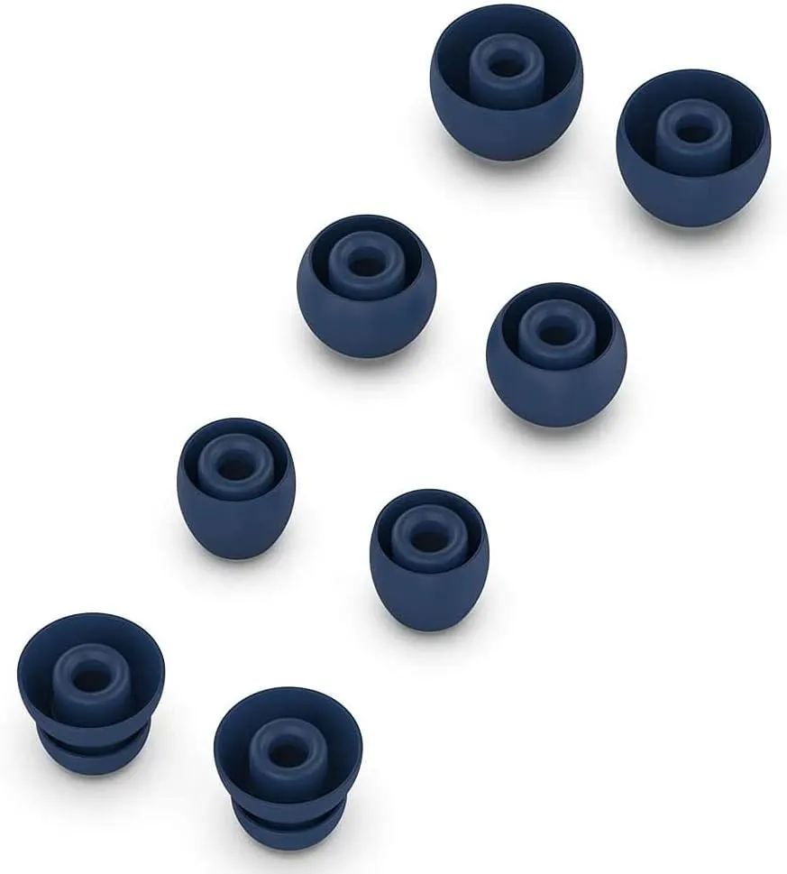 Replacement Silicone Earbuds Ear Tips Eargels Buds Set Compatible with Beats by Dr. Dre Powerbeats Pro Wireless in-Ear Earphones (4 Pairs/Navy Blue)