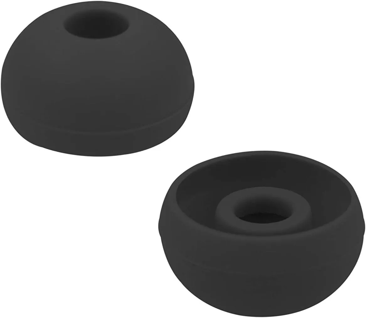 Replacement Silicone Earbuds Ear Tips Eargels Buds Set Compatible with Beats Powerbeats 3 Powerbeats 2 Wireless in-Ear Earphones (4 Pairs/Black)