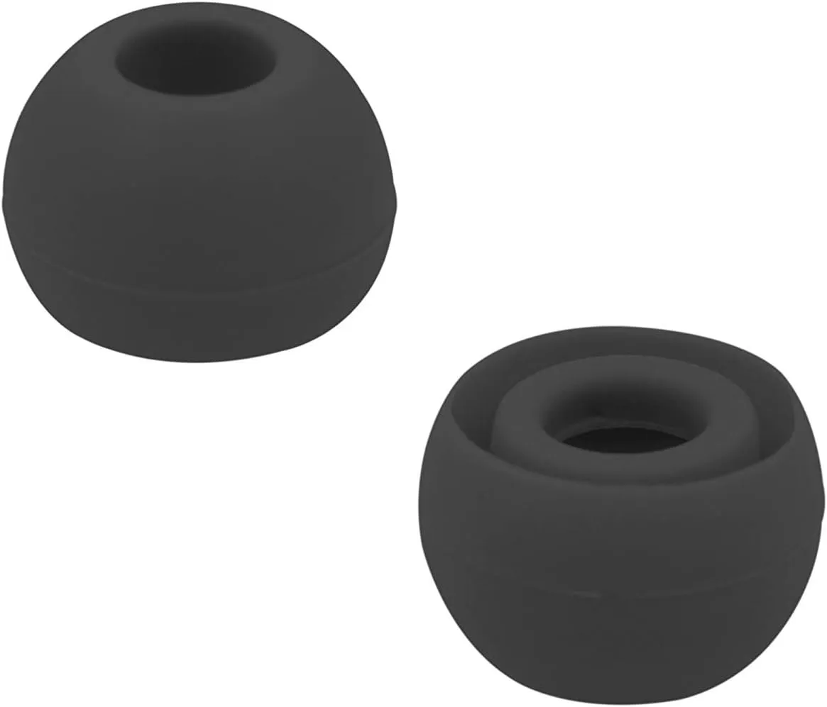 Replacement Silicone Earbuds Ear Tips Eargels Buds Set Compatible with Beats Powerbeats 3 Powerbeats 2 Wireless in-Ear Earphones (4 Pairs/Black)