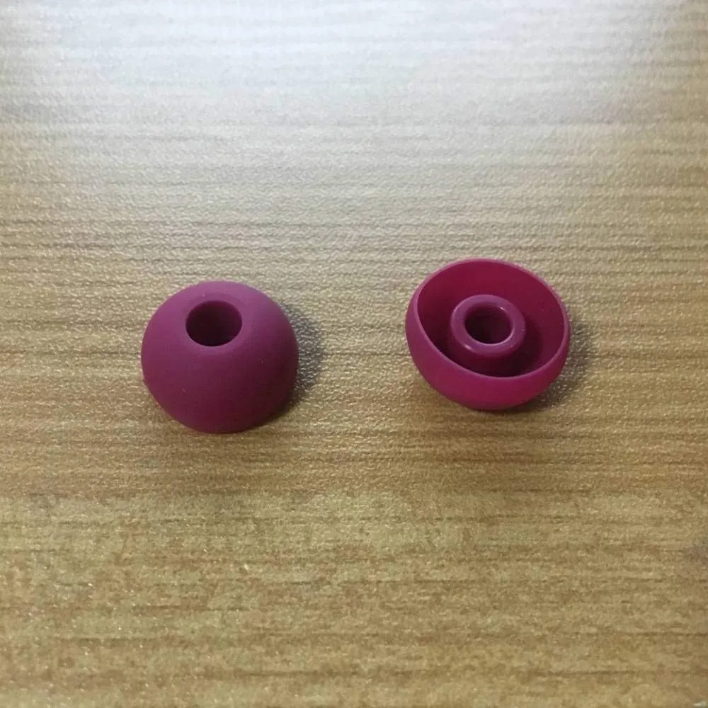 Replacement Silicone Earbuds Ear Tips Eargels Buds Set Compatible with Beats Powerbeats 3 Powerbeats 2 Wireless in-Ear Earphones (4 Pairs/Brick Red)
