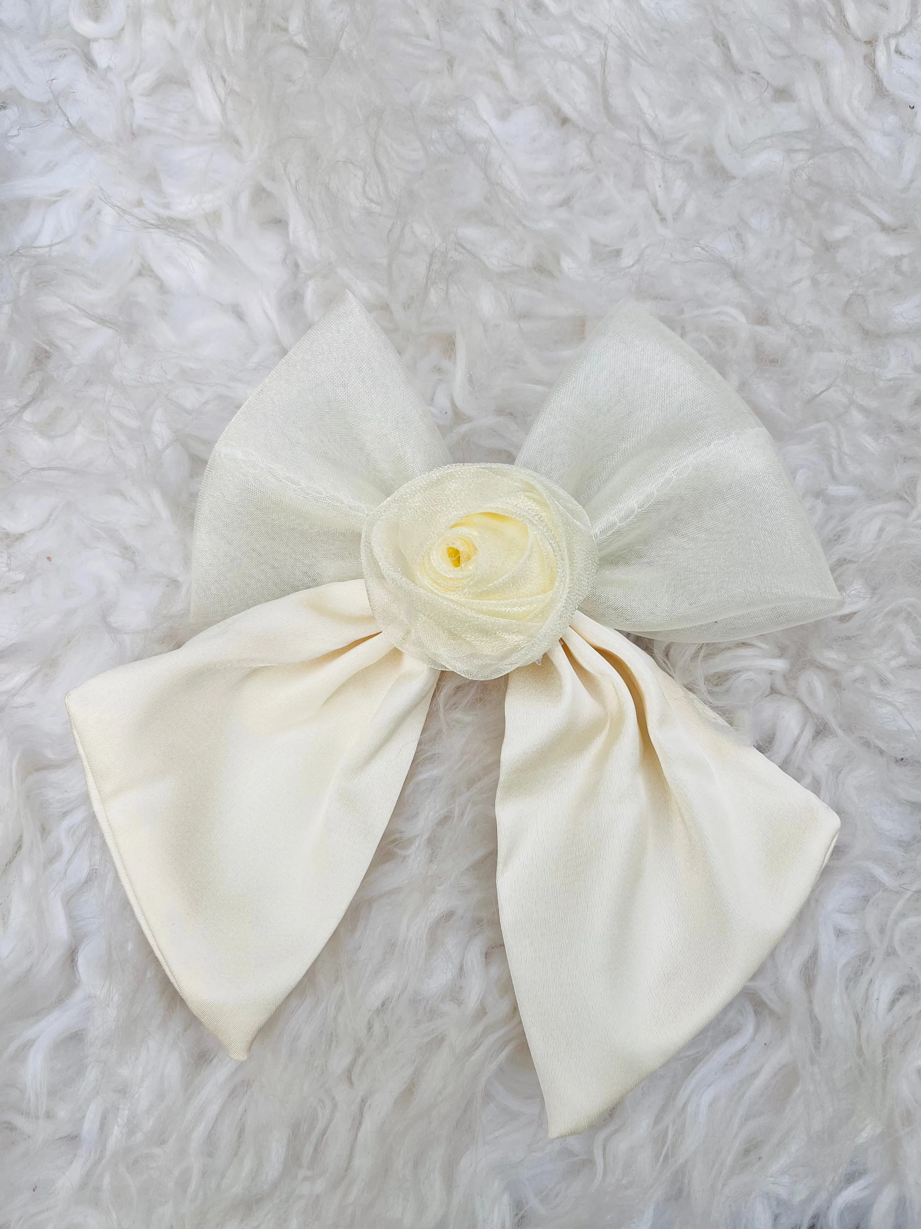 Rose bow Hair Pin 1 pc