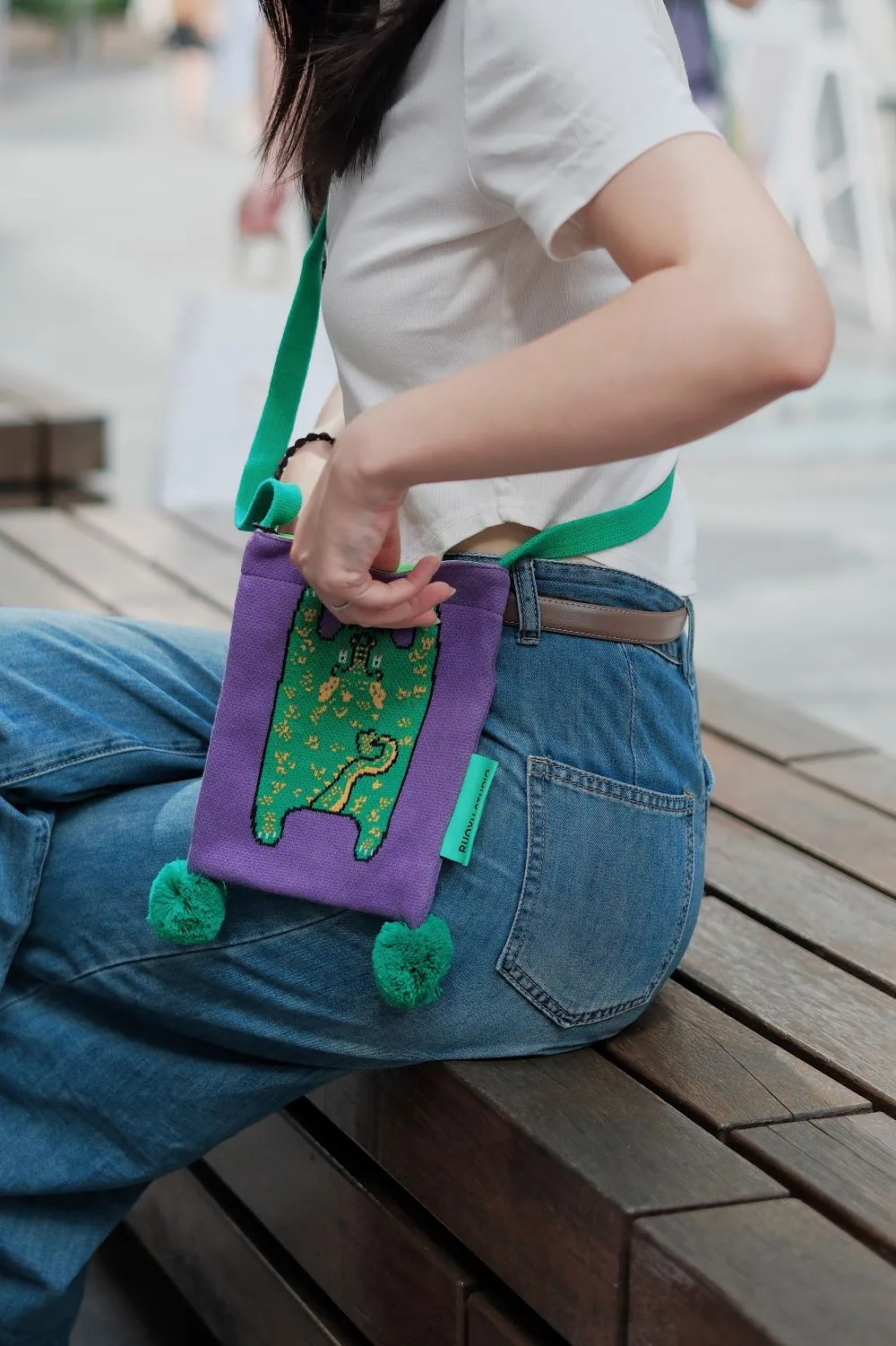 Ruoyu Studio Dragon-Knitted Mini Crossbody Bag for Phones