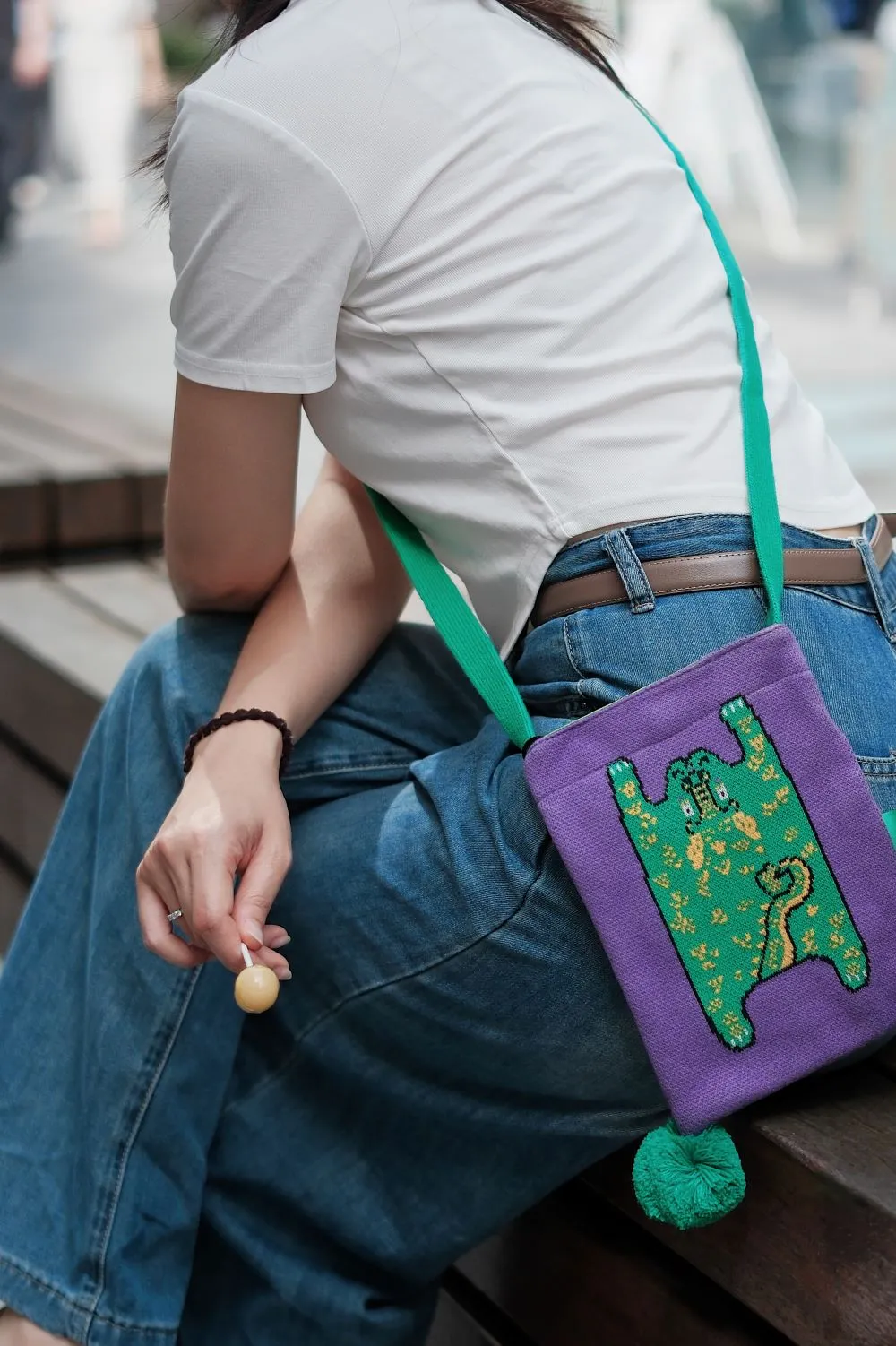 Ruoyu Studio Dragon-Knitted Mini Crossbody Bag for Phones