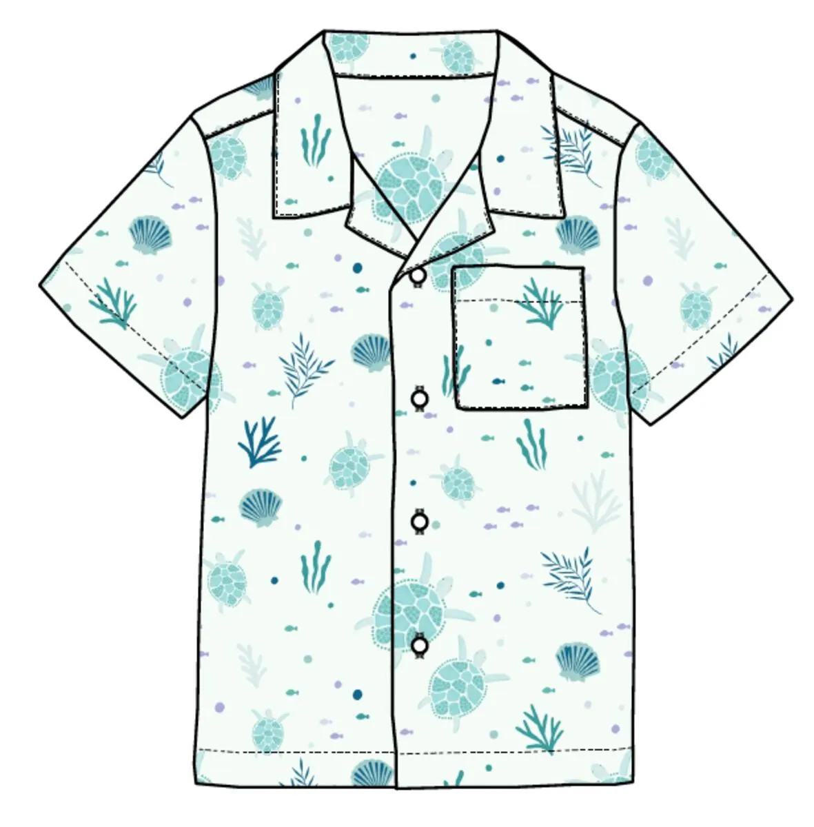 Sea Turtles Camp Shirt