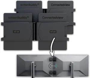 Set of 2, Magnetic Connection for Your Screens, Suitable for All Computer Monitors - Innovative Computer and Gaming Equipment