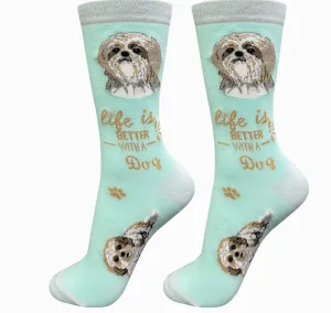 Shih Tzu Tan Life is Better Socks