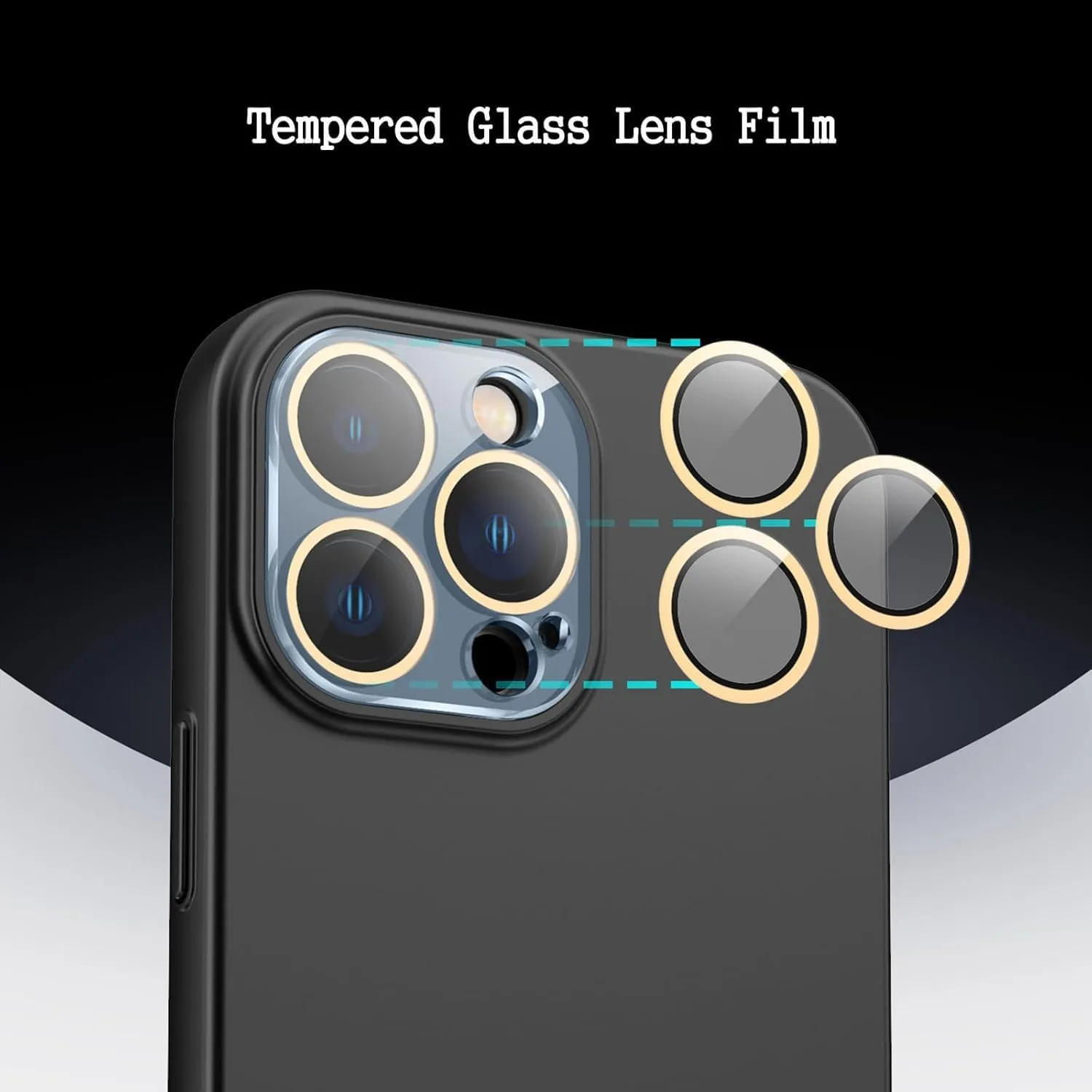 Shockproof Case for iPhone 15 Pro Max /15 Pro/15 Plus/15,Business Camera Protection Tempered Glass Phone Case Skin-Friendly Touch Cover (Blue,15 Pro Max 6.7'')