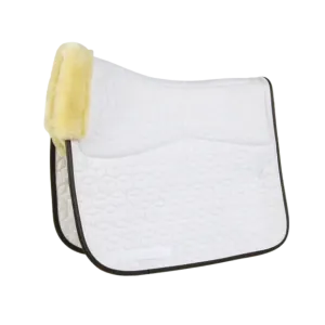 Skin Friendly Dressage Saddle Pad - White