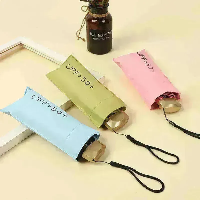 Small and Portable Umbrella  Dual-use Folding Five-fold Umbrella