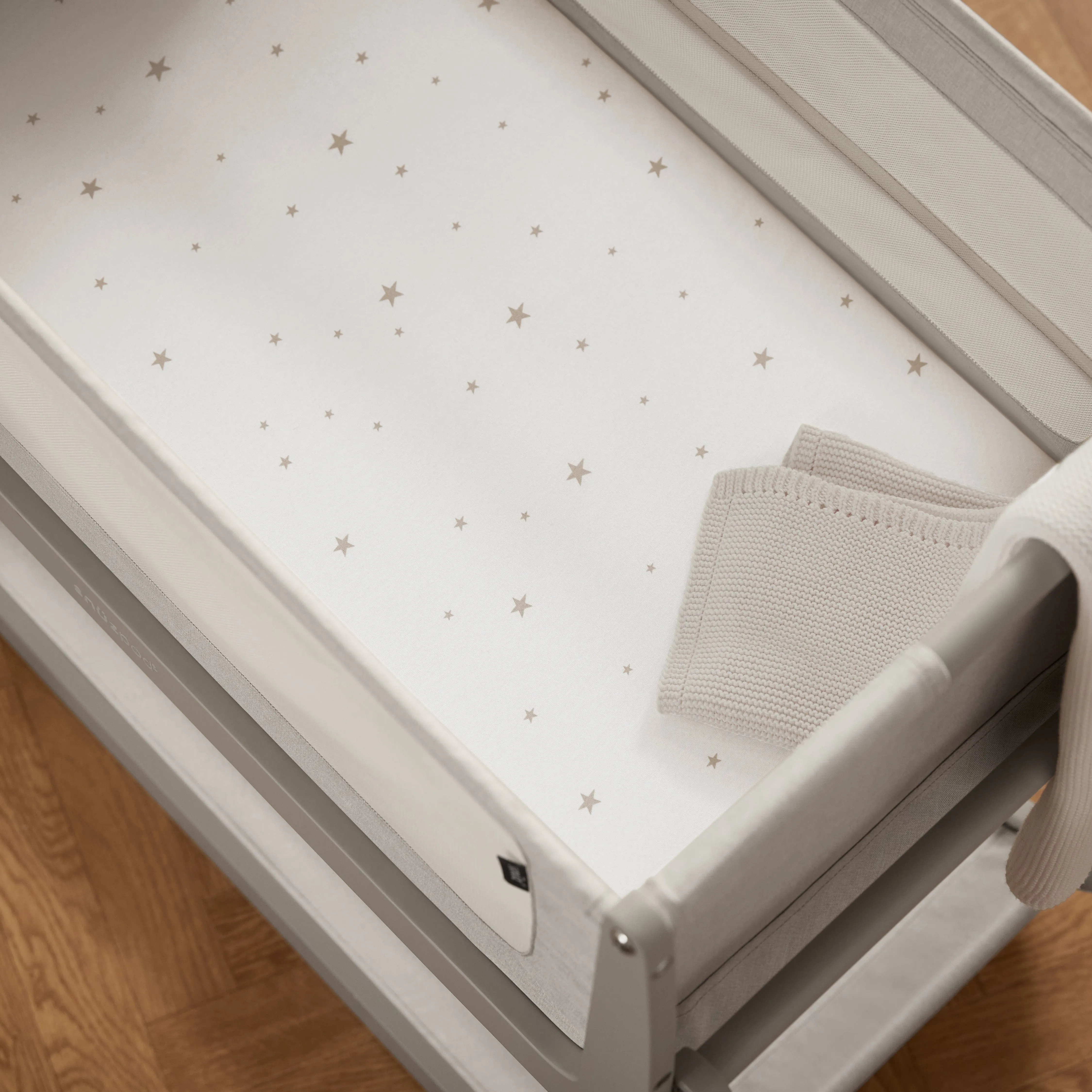 Snuz Twin Pack Crib Sheets - Grey Cloud
