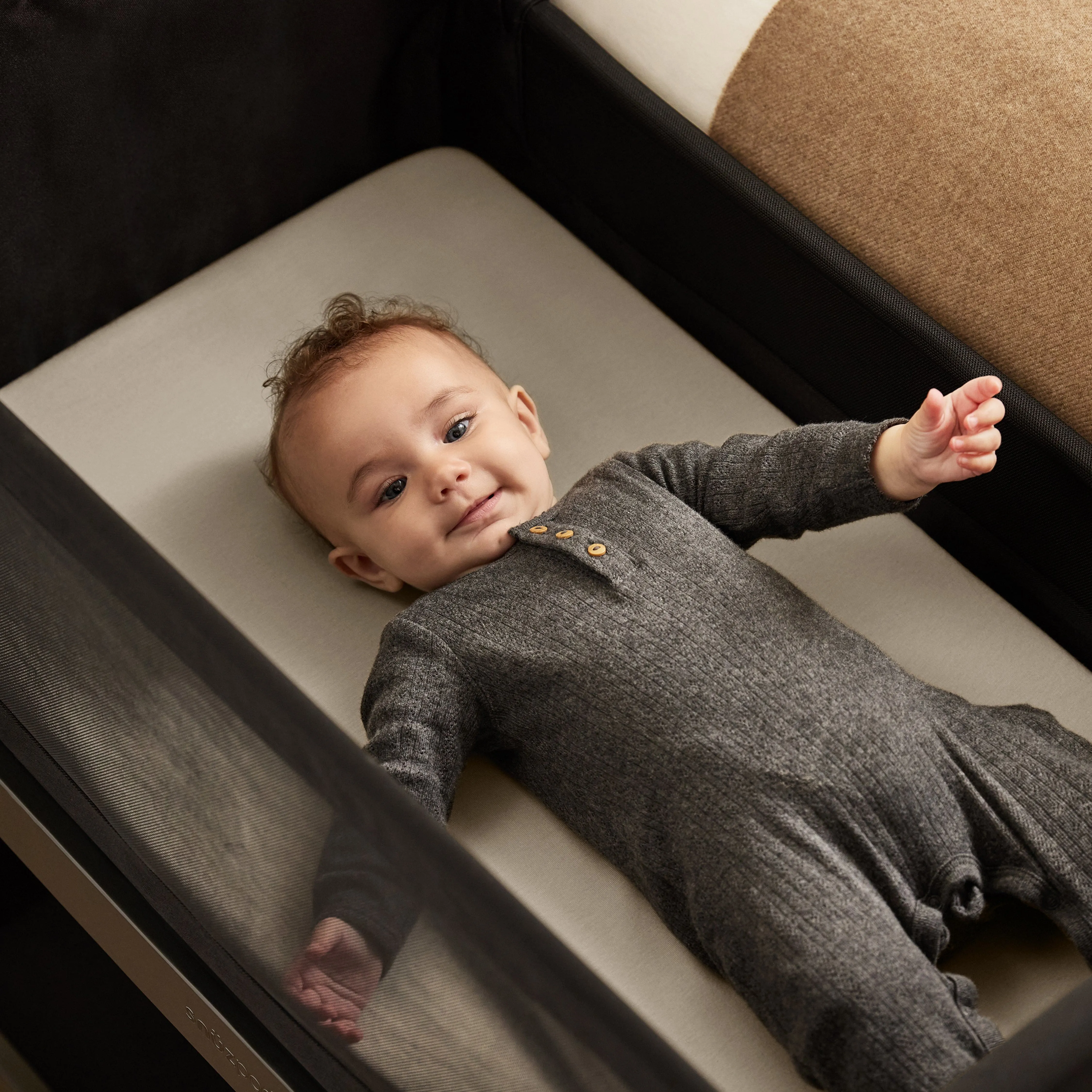 Snuz Twin Pack Crib Sheets - Grey