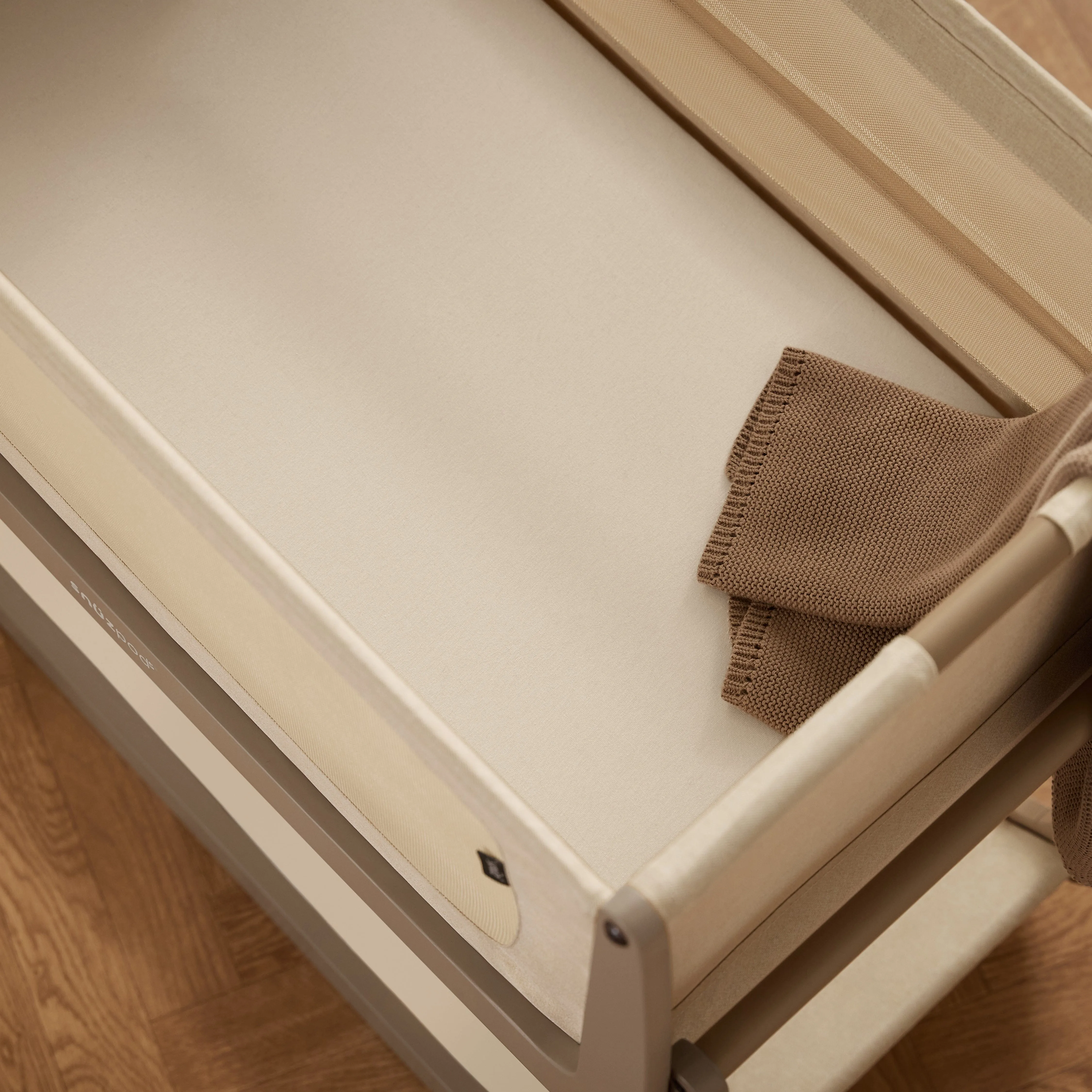 Snuz Twin Pack Crib Sheets - Sand