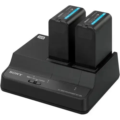 Sony BC-U2A Dual-Bay Battery Charger / AC Adapter for BP-U Batteries