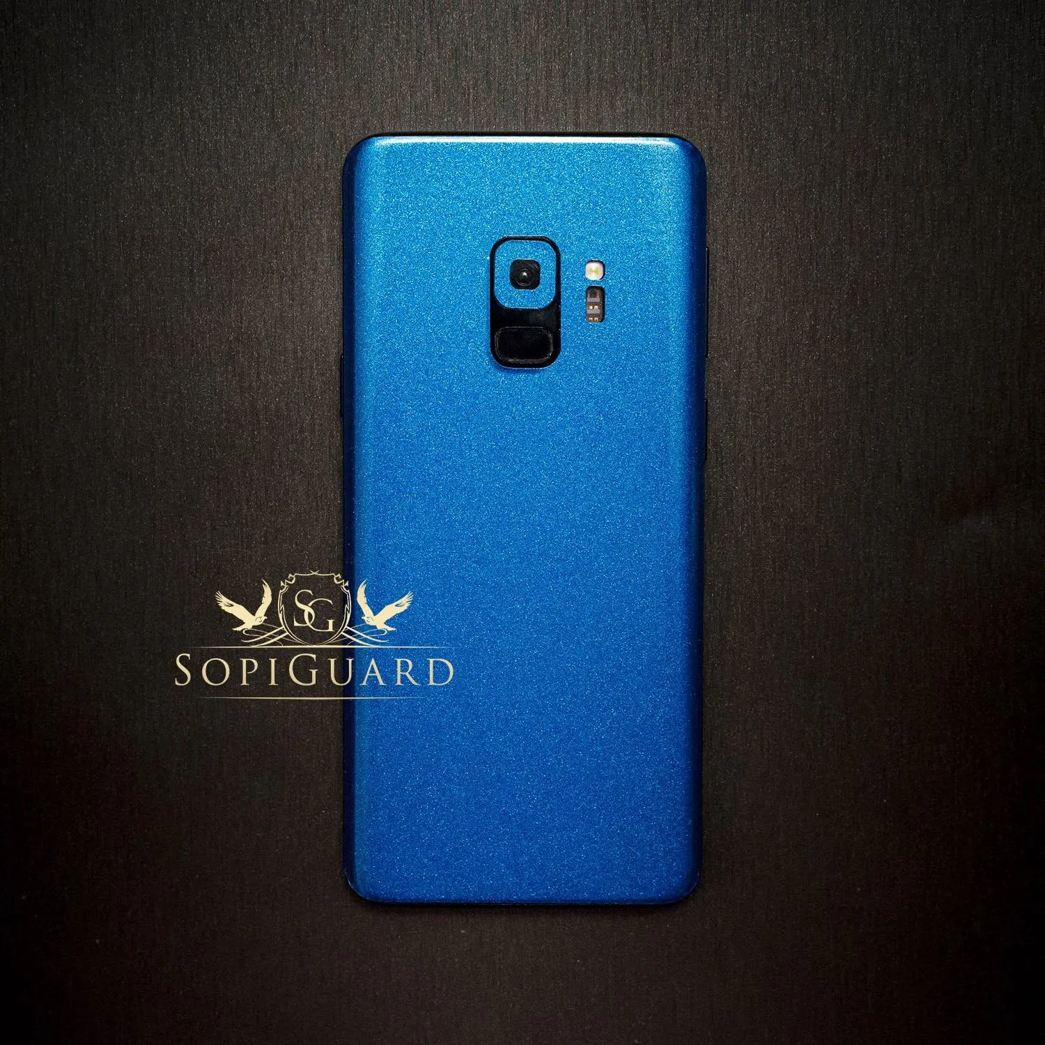 SopiGuard Sticker Skin for 2022 Apple AirPods Pro 1st and 2nd Gen Earbuds Vinyl Wrap (3M Gloss Blue)