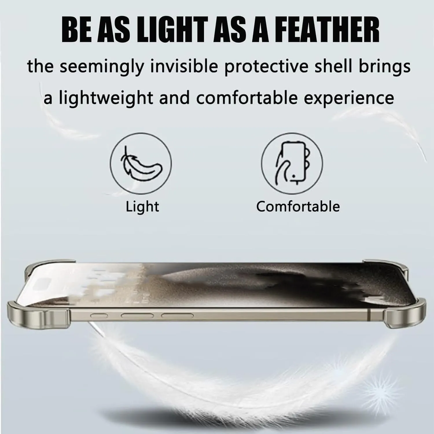Special-Shaped Metal Corner Pad Anti-Fall Phone Case for iPhone 13 14 15/Pro/Plus/Pro Max (Blue, for iPhone13promax)