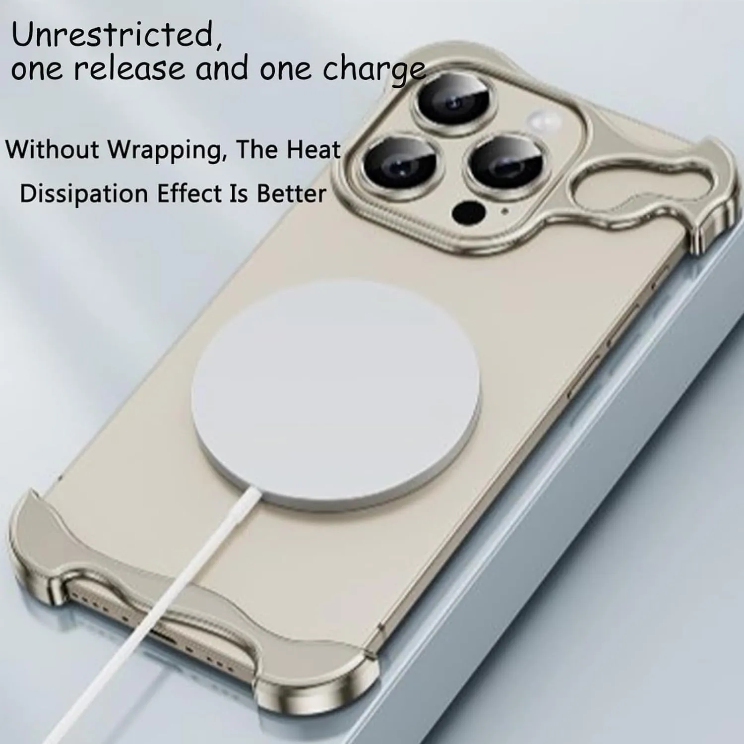 Special-Shaped Metal Corner Pad Anti-Fall Phone Case for iPhone 13 14 15/Pro/Plus/Pro Max (Gray, for iPhone13promax)