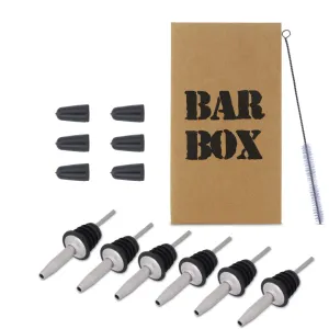 Stainless Steel Wine Liquor Bottle Pourer (Set of 6)