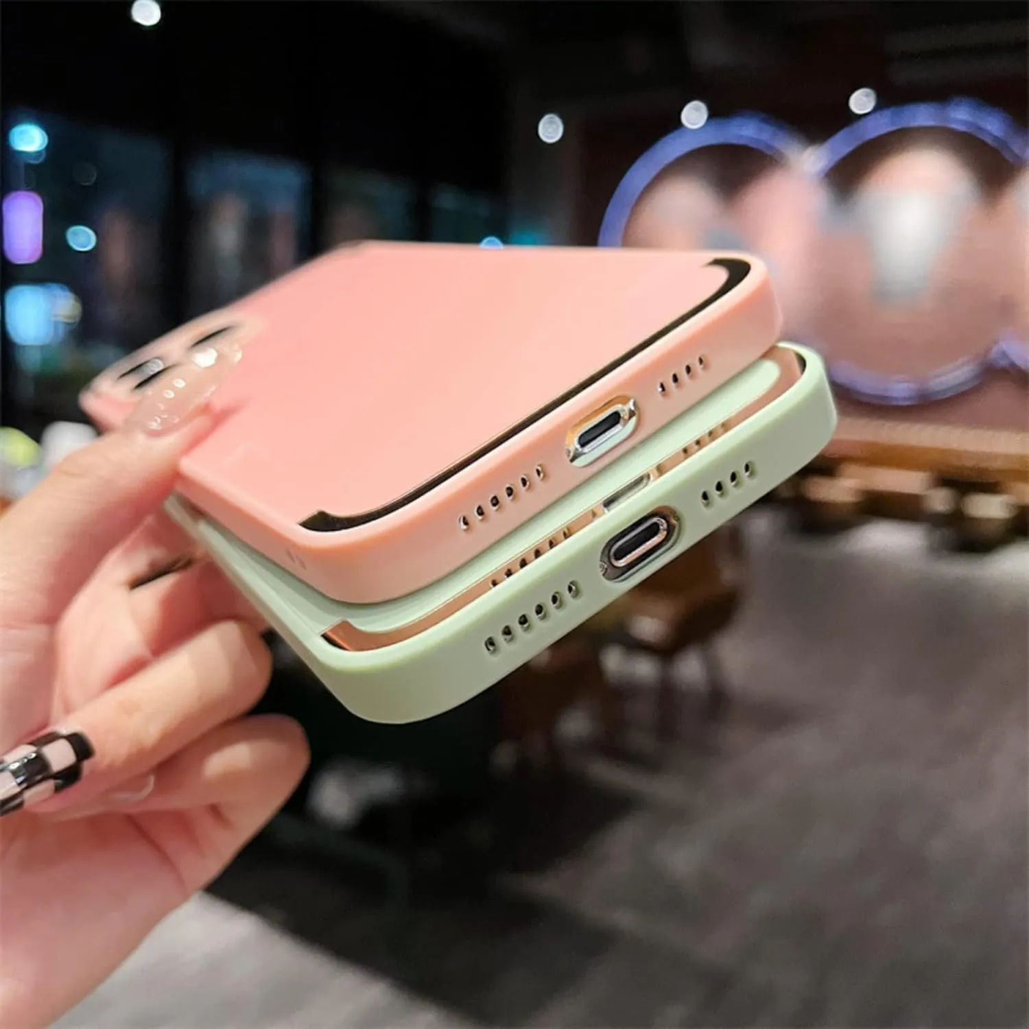 Stylish Unique Skin-Friendly Silicone Phone Case for iPhone 14 13 12 11 Plus Pro Max Comfortable Grip Feeling Personalized Full Surround Protective Cover(Black,12 Pro Max)