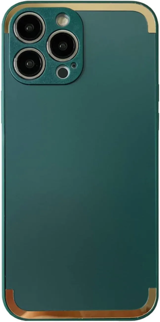 Stylish Unique Skin-Friendly Silicone Phone Case for iPhone 14 13 12 11 Plus Pro Max Comfortable Grip Feeling Personalized Full Surround Protective Cover(Green,12 Pro Max)