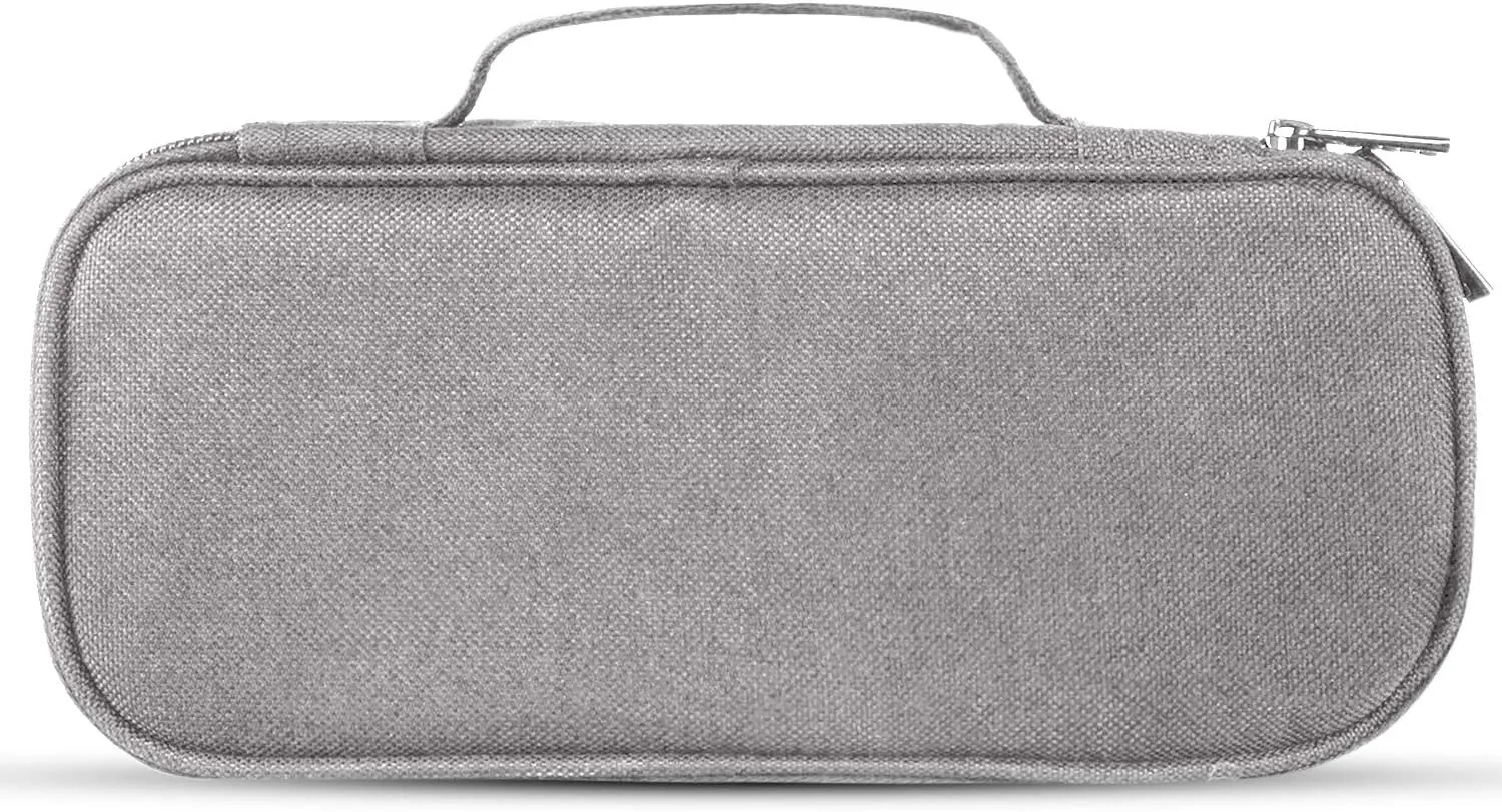 Surblue Electronics Organizer Accessories Cable Organizer Bag, Compact and Portable Waterproof Travel Cable Organizer Bag for USB cables, chargers, mobile power supplies, phones, SD cards, Grey
