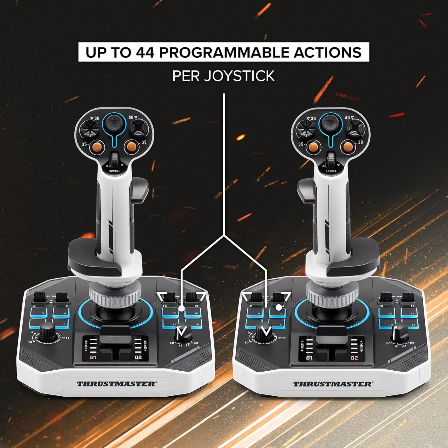 Thrustmaster Sol-R2 HOSAS, Hall Effect Technology for Ultra-Precise Gaming, 44 buttons Ideal for Space Flight Simulation (compatible with PC)