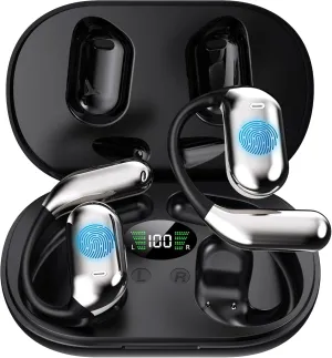 Translation Earbuds, 3-in-1 AI Language Translator with Premium Sound, 80H Playtime, Real-Time Translating Earbuds with Charging Case for Business, Learning, and Travel  Black (No Subscription Fee)