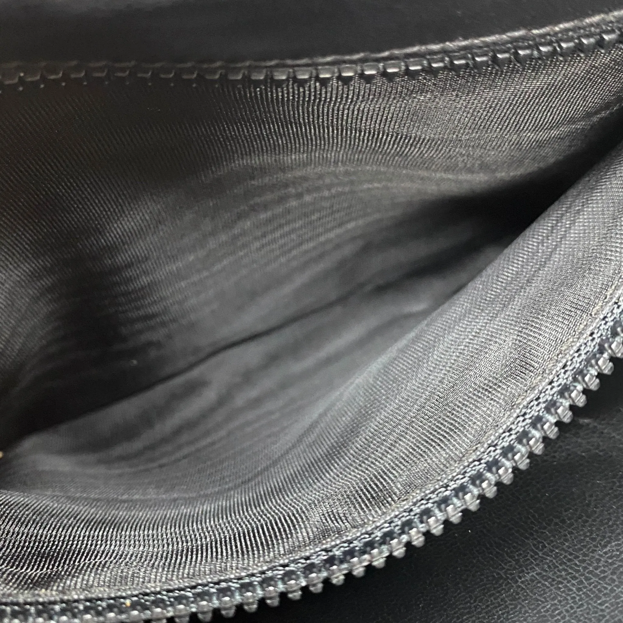 Triomphe Hardware Black Leather Flap Crossbody Bag