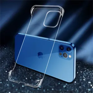 Ultra Slim PC Frameless Case for iPhone 15 14 Pro Max 13 12 Mini 11 Pro XS Max XR 14 8 7 15 Plus Colorful Matte Hard Phone Cover,Clear,for iPhone 15 Pro