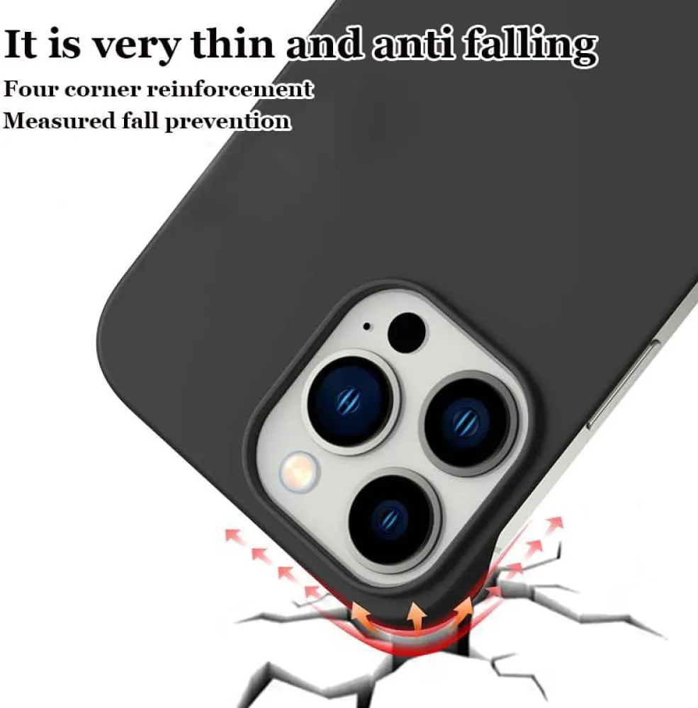 Ultra Thin Frameless PC Shockproof Hard Phone Case for iPhone 15 14 13 12 Mini 11 Pro Max X XR XS SE 2 7 8 Plus Slim Hard Cover,DRAK Green,for iPhone 7 or 8