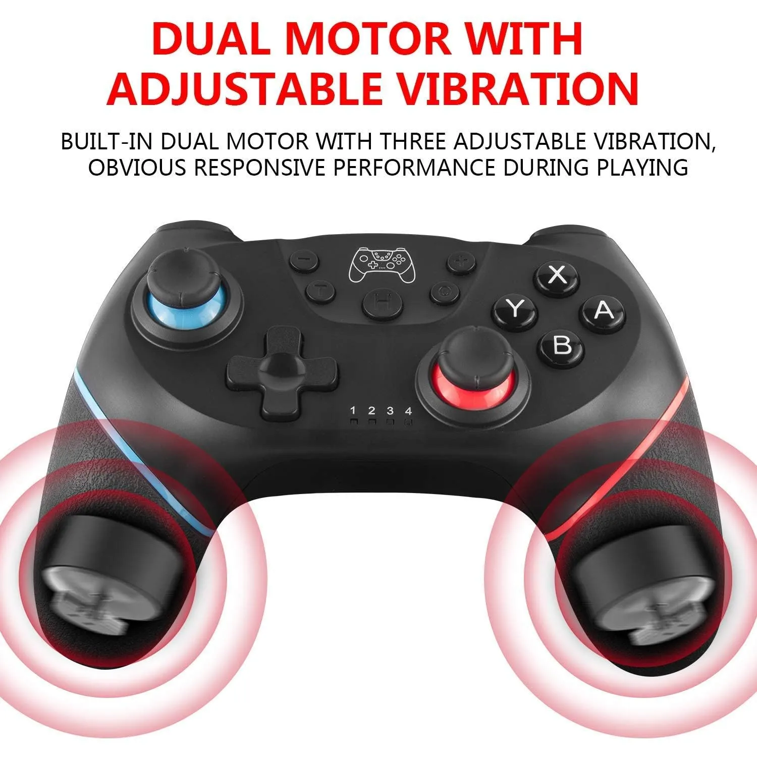 Upgraded Wireless Controller for Switch/Lite/OLED Pro Controller for Switch Remote Joystick Gamepad Supports Wake up, Gyro Axis, Turbo, Dual Vibration and Screenshot Function