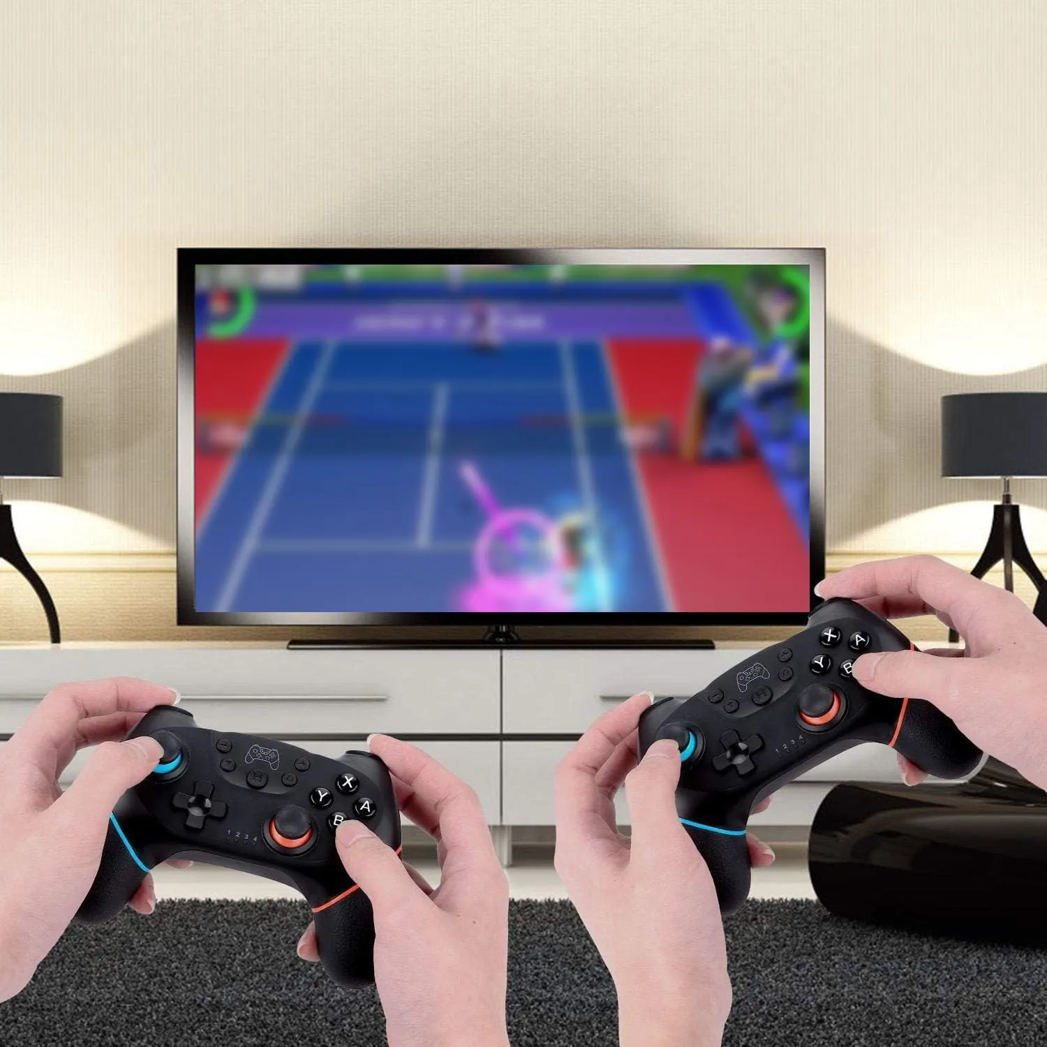Upgraded Wireless Controller for Switch/Lite/OLED Pro Controller for Switch Remote Joystick Gamepad Supports Wake up, Gyro Axis, Turbo, Dual Vibration and Screenshot Function