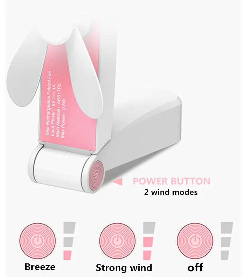 USB Pocket Fold Electric Portable Originality Small Fan