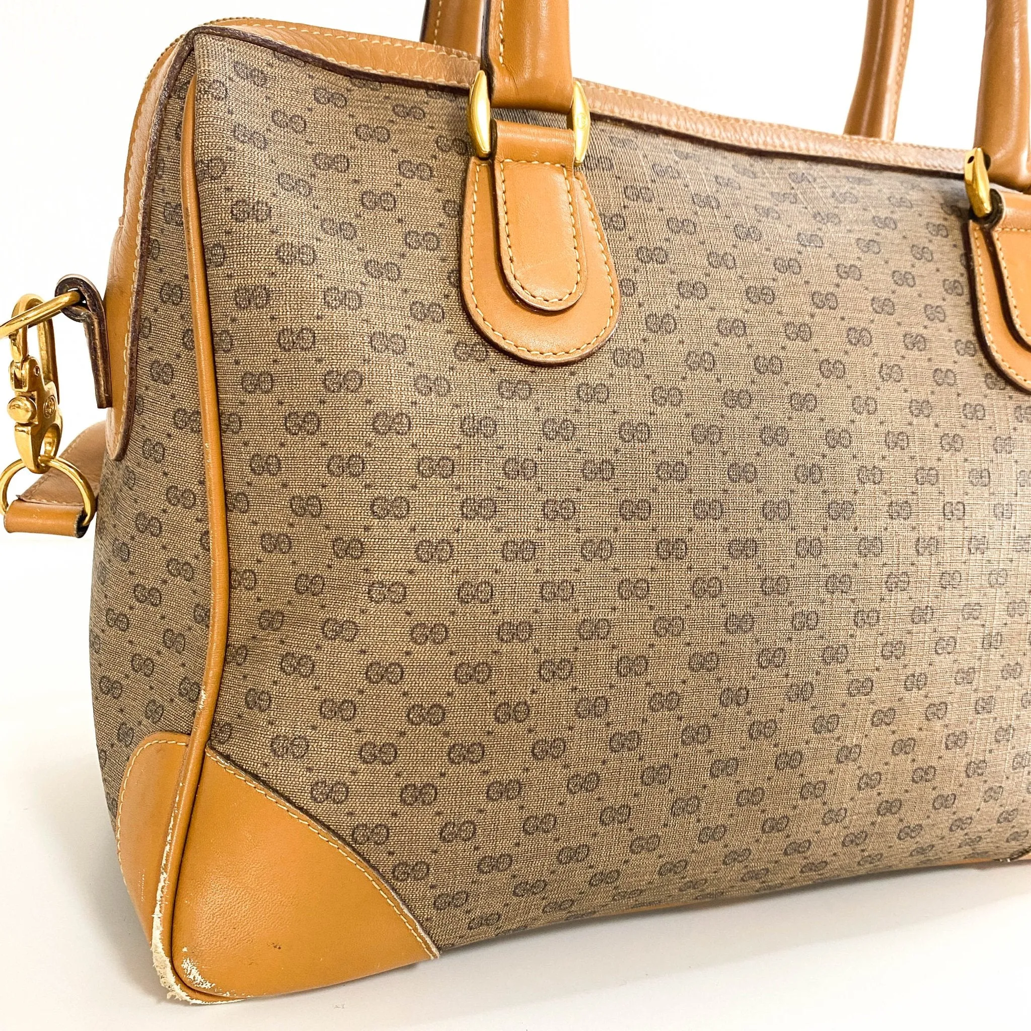 Vintage Old Gucci Mini Boston Bag