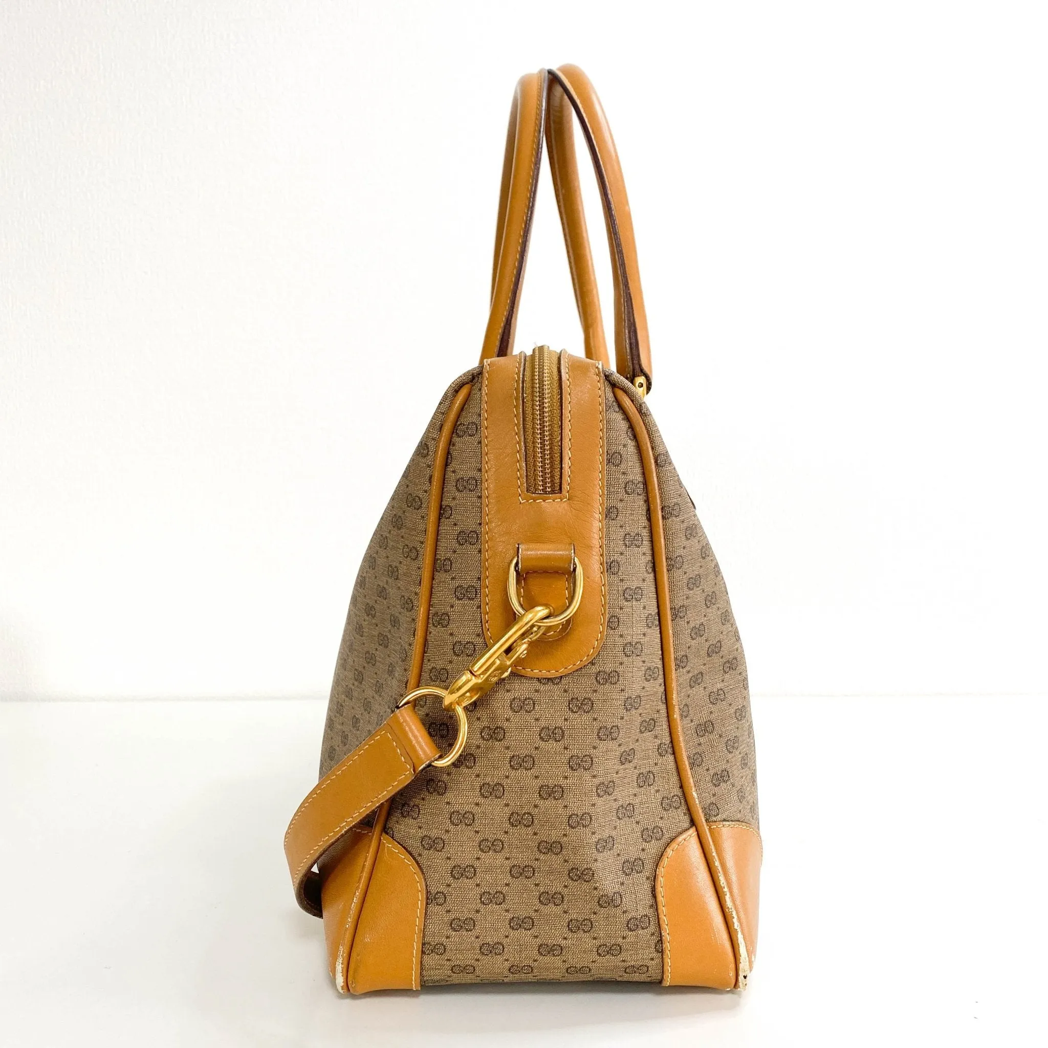 Vintage Old Gucci Mini Boston Bag