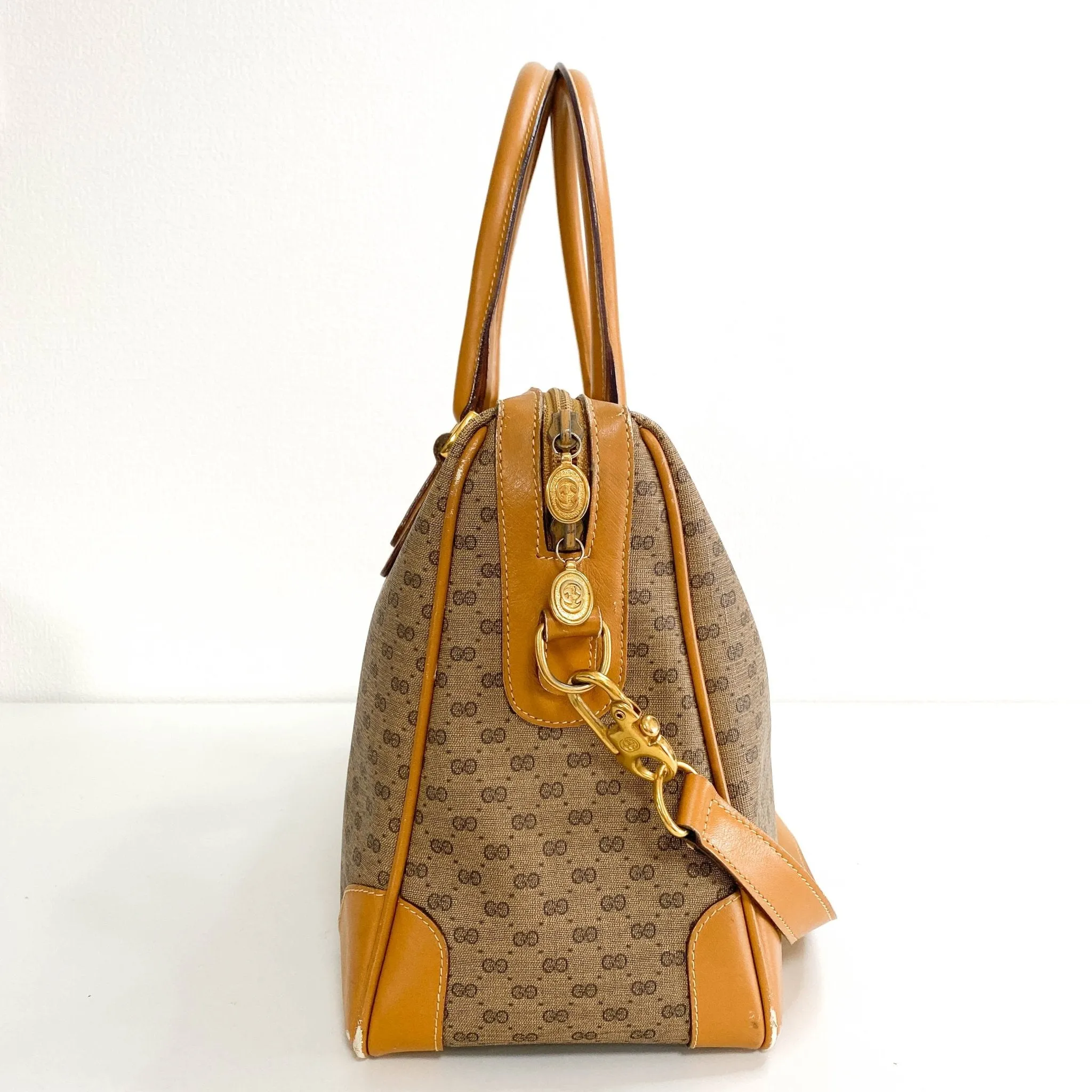 Vintage Old Gucci Mini Boston Bag