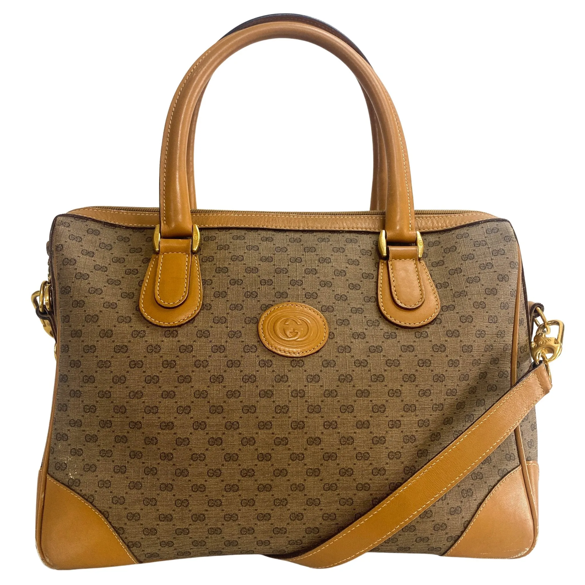 Vintage Old Gucci Mini Boston Bag