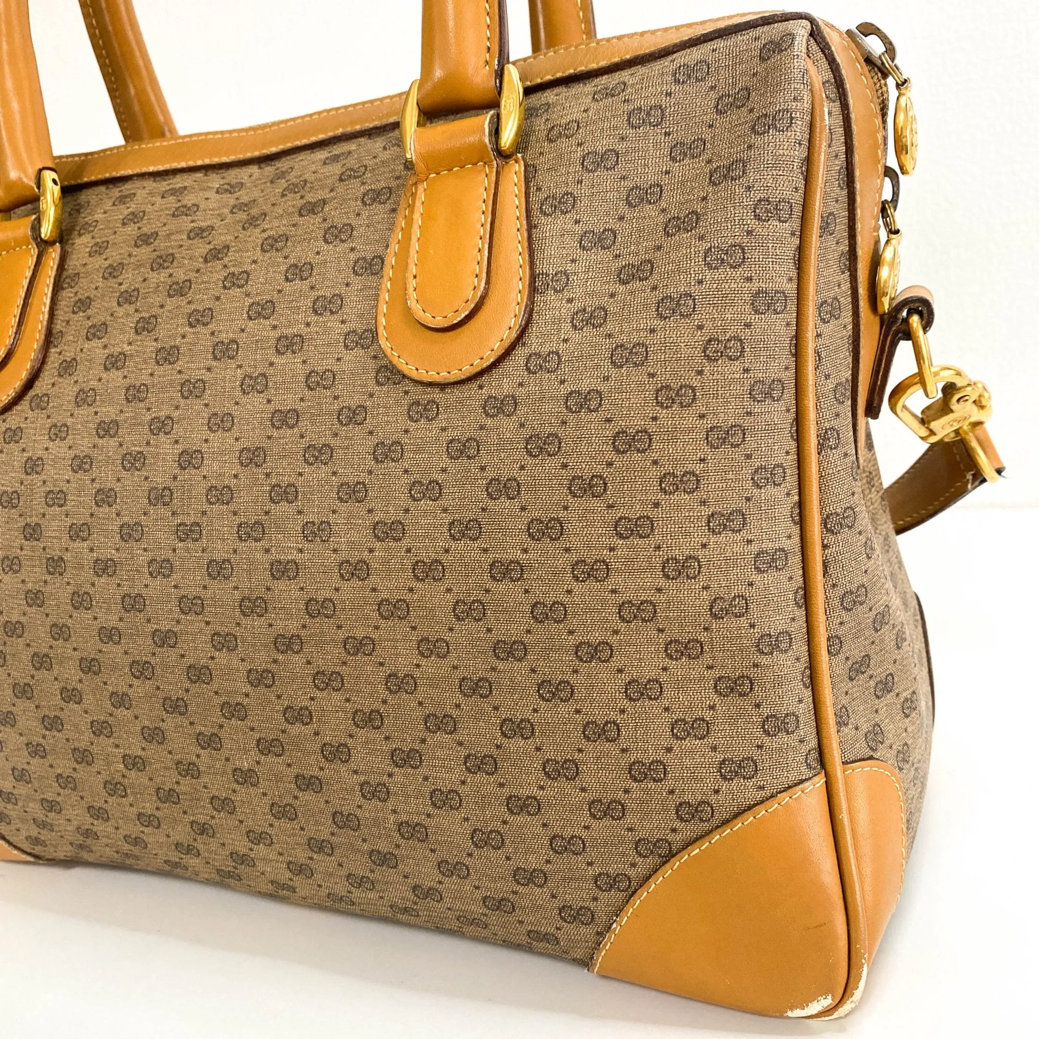 Vintage Old Gucci Mini Boston Bag