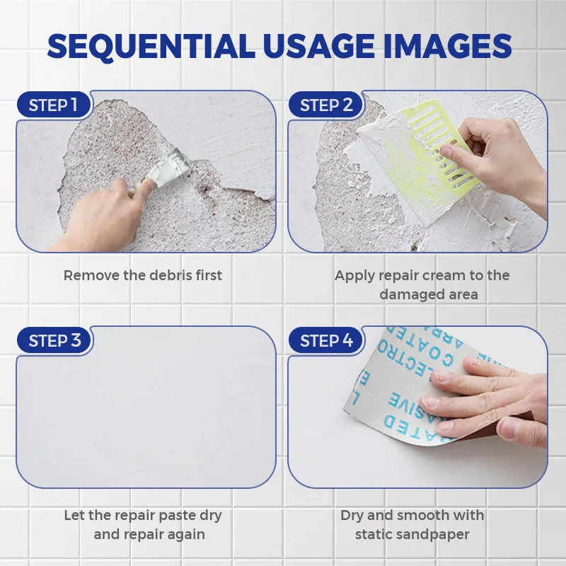 Waterproof & Mildew-Resistant Wall Repair Paste