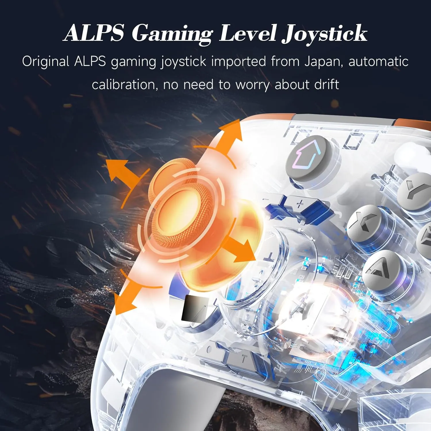 Wireless Controller for Xbox One, 2.4G Wireless PC Controller for Xbox Series X/S/One & PC, ALPS Joysticks & Hall Triggers Wireless Gaming Controller with 1000mAh Battery (No 3.5mm Audio Function)