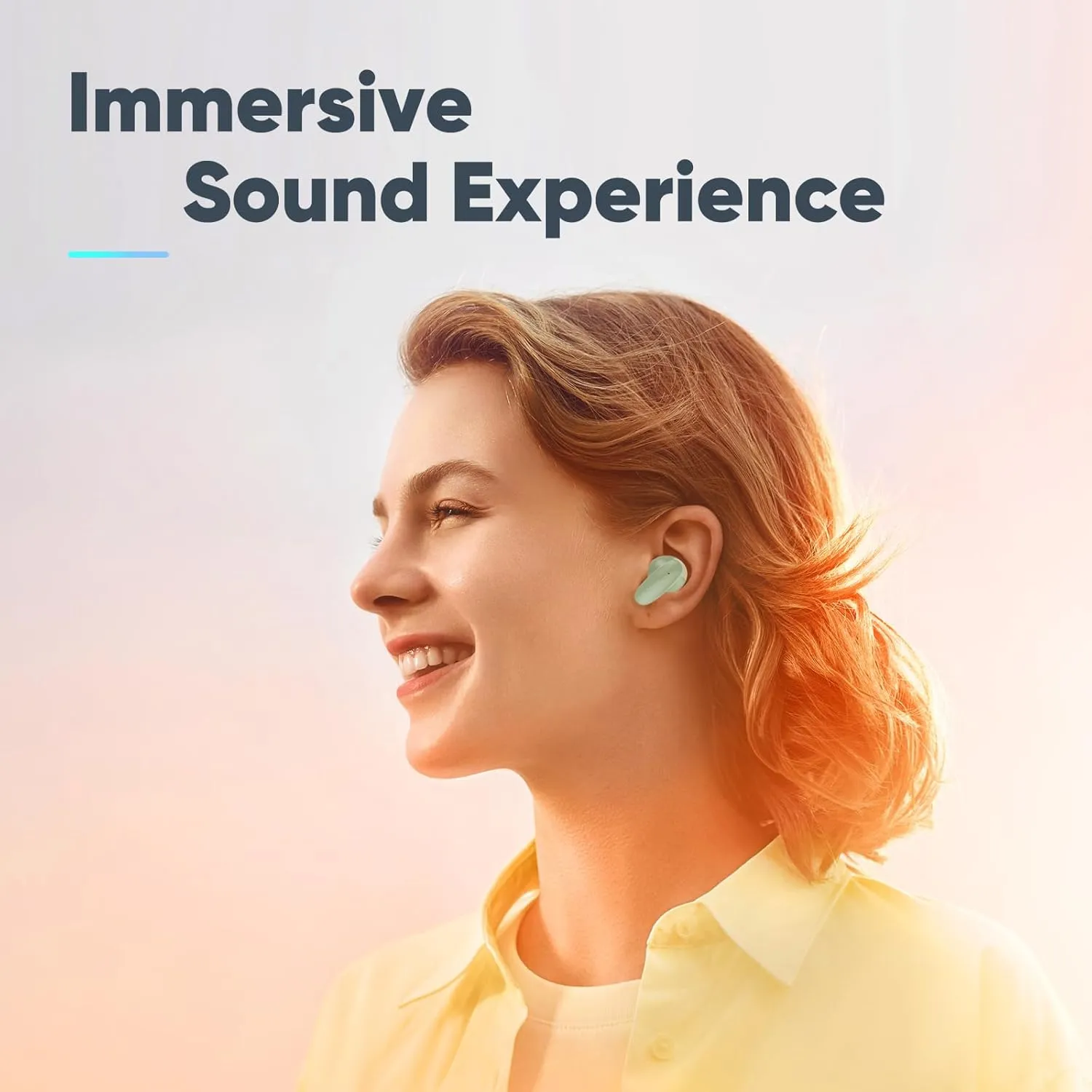 Wireless Earbuds, Bluetooth 5.3 Earbuds Stereo Bass, Bluetooth Headphones in Ear Noise Cancelling Mic, 30 Hour Playtime, USB C Mini Charging Case Ear Buds, 10mm Drivers with Big Bass (Green)