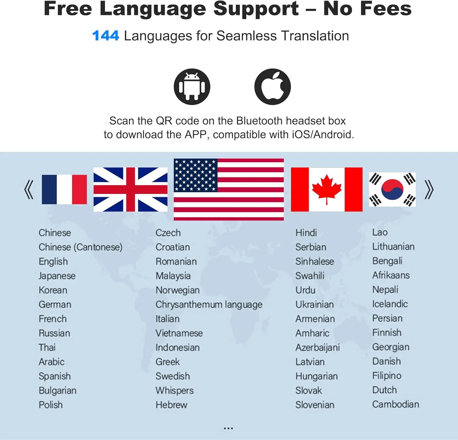 Wireless Earbuds, Translation Earbuds Real Time, 3 in 1 Ai Language Translator Earbuds, HD Sound, Long Battery Life, for Business Learning Travel, BlackNo Subscription Fee