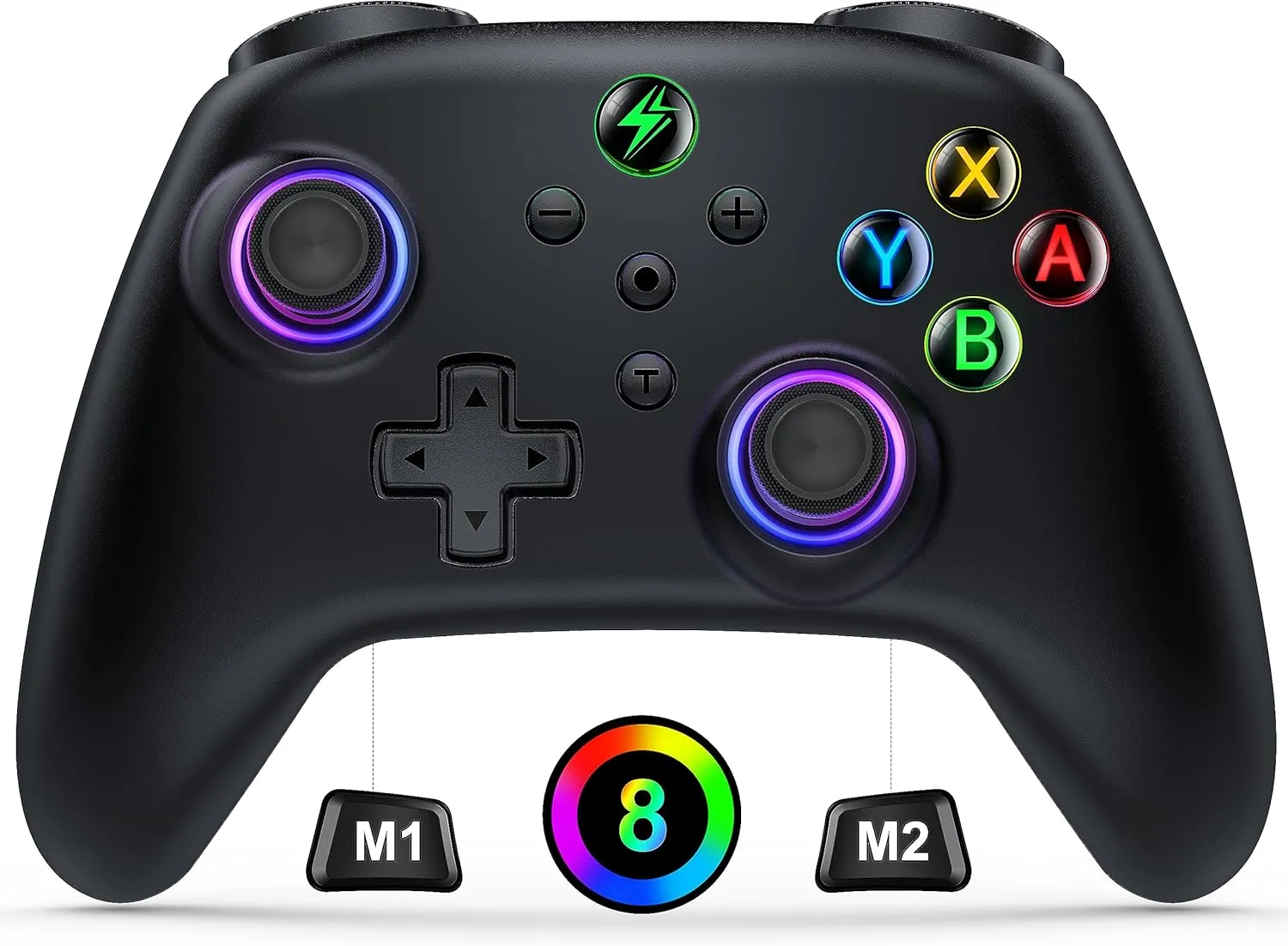 Wireless Switch Controller for Nintendo Switch Controller/Lite/OLED- LED Switch Pro Controller/iOS/Android Game Remote/Wired PC Joysticks-Programmable Remote for Nintendo Switch Interactive Gaming Figures
