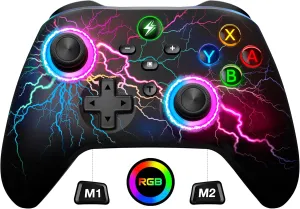 Wireless Switch Pro Controller for Nintendo Switch Controller/Lite/OLED, LED Wired PC Game Joysticks-Wireless iOS/Android Remote, Nintendo Switch Accessories Set Controller Interactive Gaming Figures