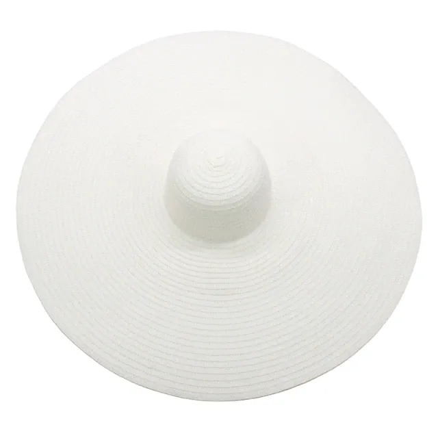 Women's oversized beach straw hat