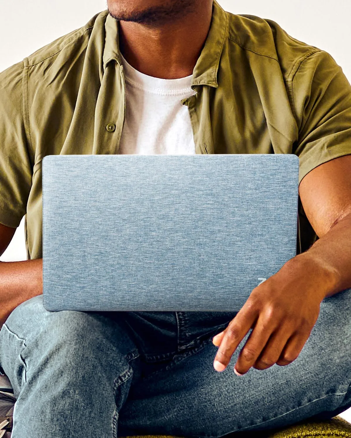 ZAGG MacBook Protection MacBook Pro 13" Case - Fits M1, M2, 2020 Intel (2 & 4 Ports) Models, Fabric Finish, Two-Piece Hard Shell Snap-on, Lightweight, Scratch-Resistant, Navy Blue