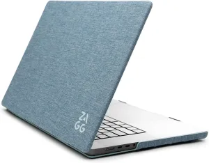 ZAGG MacBook Protection MacBook Pro 13" Case - Fits M1, M2, 2020 Intel (2 & 4 Ports) Models, Fabric Finish, Two-Piece Hard Shell Snap-on, Lightweight, Scratch-Resistant, Navy Blue