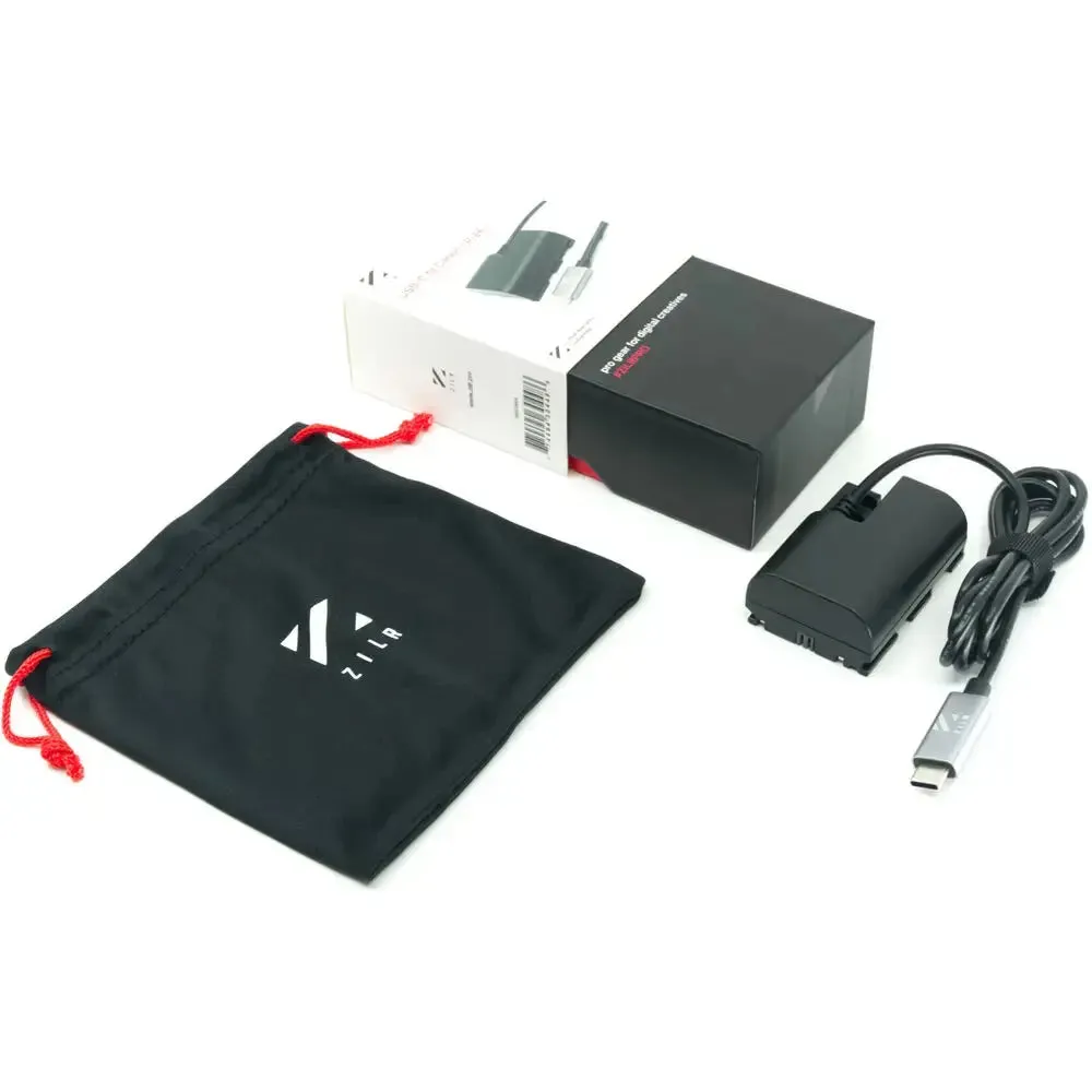 ZILR USB Type-C to Canon LP-E6 Regulated Dummy Battery Cable